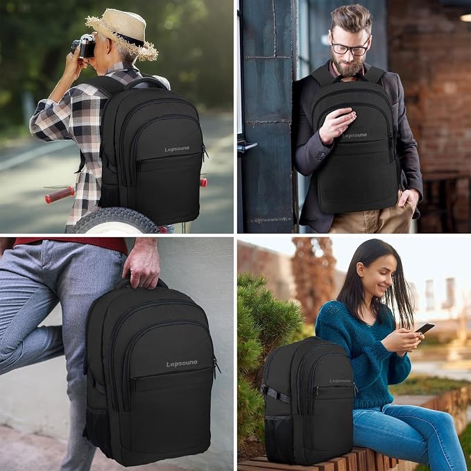 Travel Backpack, Large Carry on Backpack, 17 Inch Laptop Bag, Big Sturdy - Image 8
