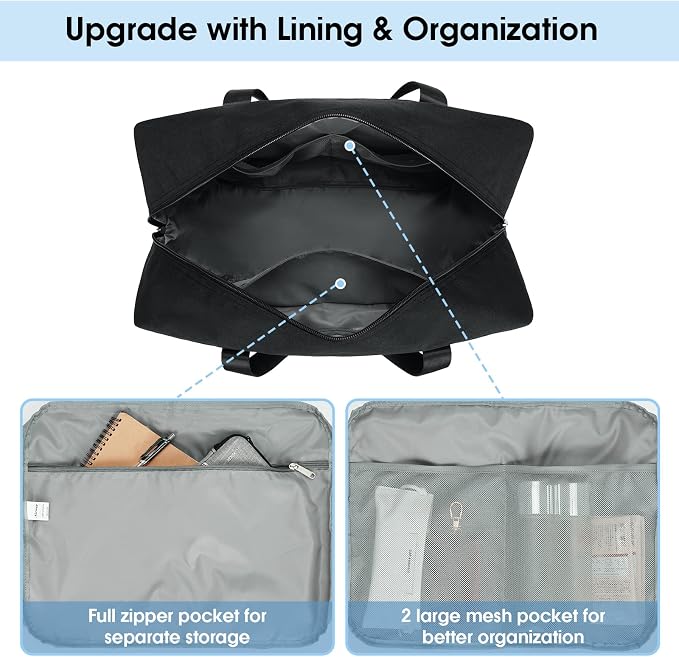 For Spirit Airlines Personal Item Bag 18x14x8 Foldable Travel Duffel Bag - Image 3