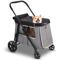 Medium Dog Stroller for Small to Large Dogs 4 Wheels Multi Pet Stroller for 4 by Totoro+ball