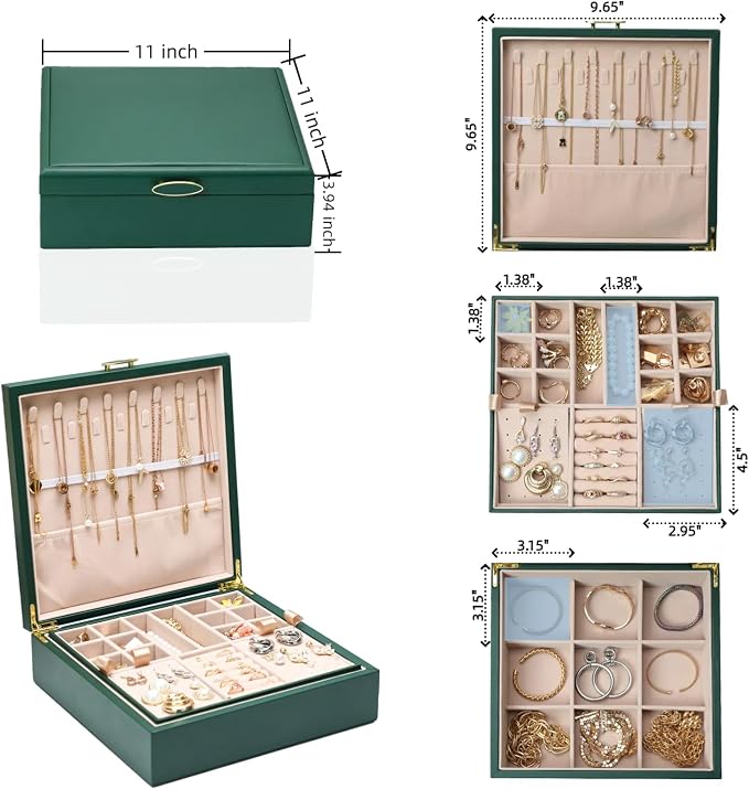 2-layer jewelry box，Jewelry Organizer - Image 4