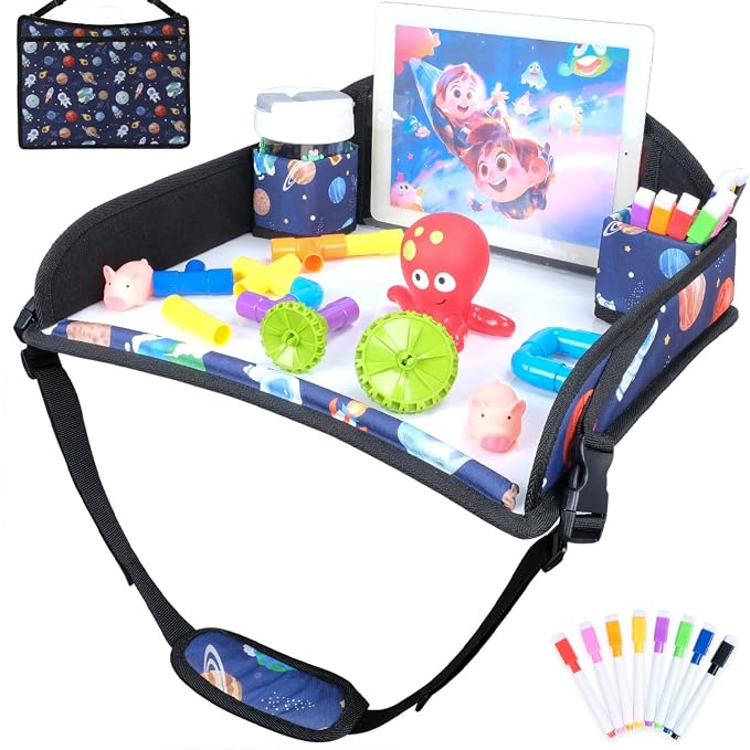COOLBEBE Kids Travel Tray for Toddler Car Seat, Travel Tray for Airplane by COOLBEBE