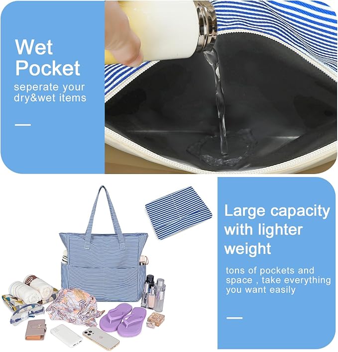 Waterproof Beach Tote Pool Bags - Image 8