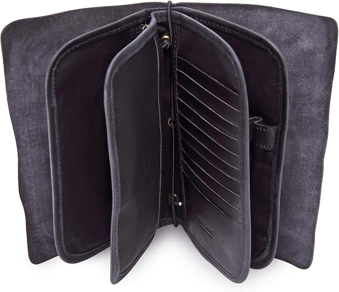 Genuine Leather Nomad Organizer Travel Wallet | Women's Wallet Clutch Passport - Image 9
