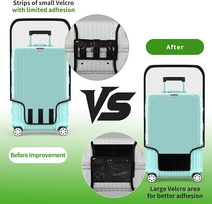 Suitcase Covers For Luggage, 24 Inch Clear PVC Luggage Covers Protector Full - Image 8