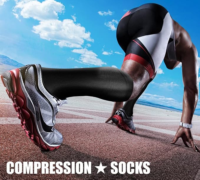CHARMKING Compression Socks for Women & Men Circulation 15-20 mmHg is Best - Image 3