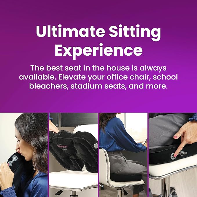 Cabeau Evolution Cushion Portable & Lightweight Inflatable Seat Cushion - Image 4