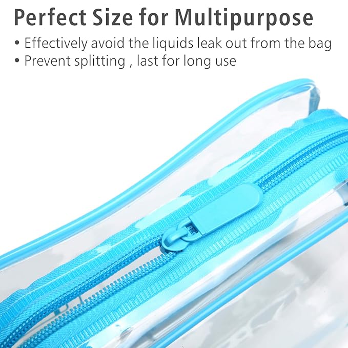 PACKISM Clear Cosmetic Bag, TSA Approved Clear Makeup Bag Travel Toiletry Bag - Image 4