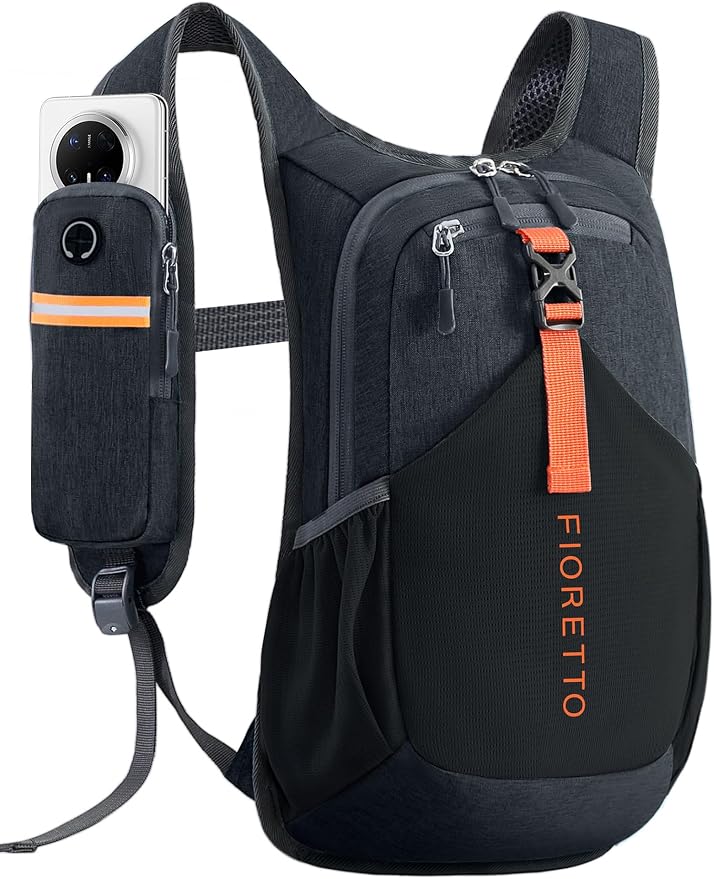 FIORETTO 10L Hiking Backpack for Women Men Mini Packable Backpack Lightweight by FIORETTO