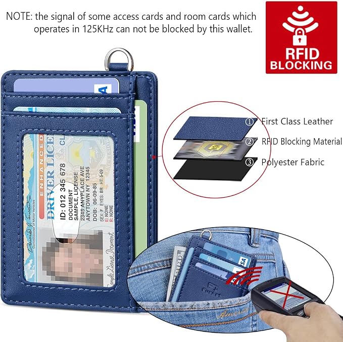 FurArt Slim Minimalist Wallet, Front Pocket Wallets, RFID Blocking, Credit Card - Image 5