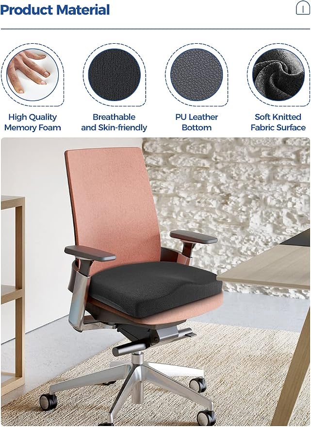 Tsumbay Seat Cushion for Office Soft Memory Foam Seat Cushion - Image 3