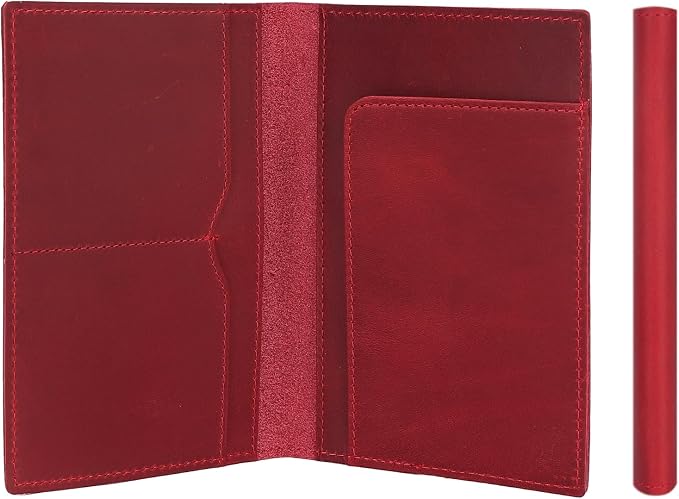 STAR VISTA Albatross Leather Travel Passport Holder, Minimalist Design by STARVISTA
