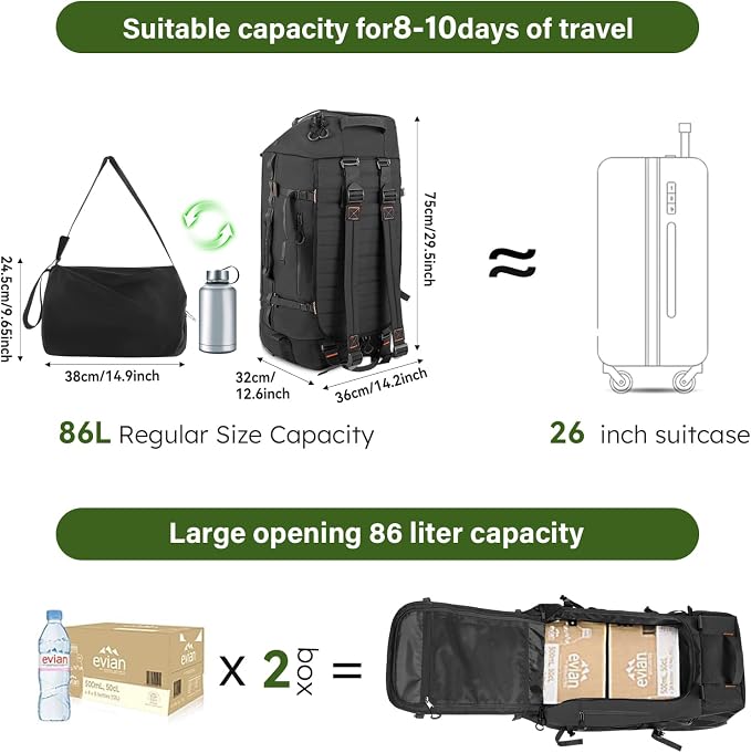Vomgomfom 86L Collapsible Wheeled Luggage - Image 7