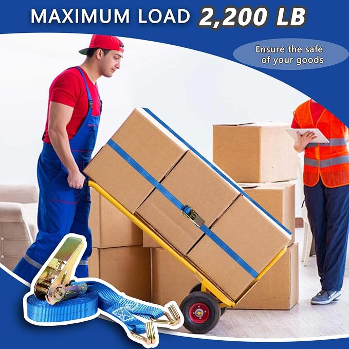 Ratchet Straps, 1 Inch x 16.4 Feet - Image 6