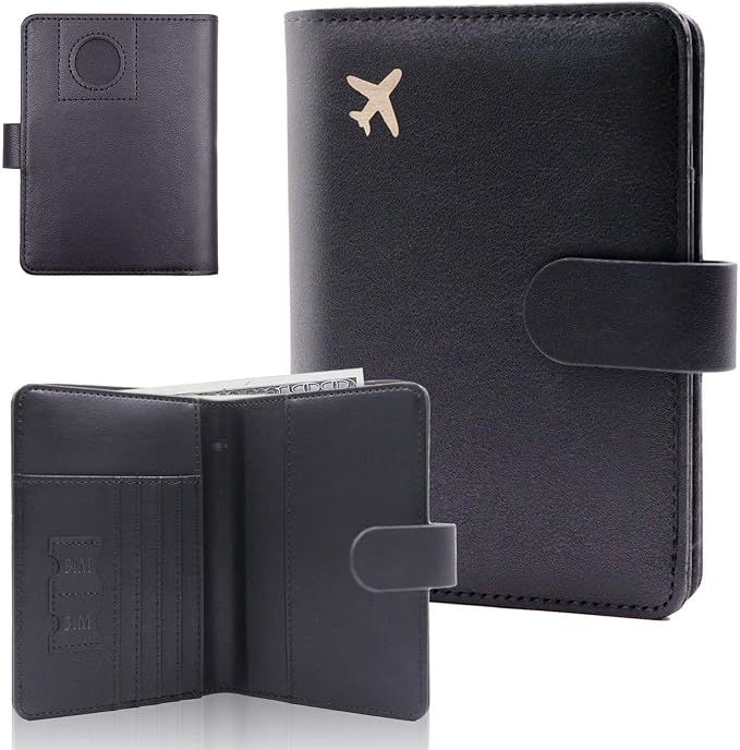 Melsbrinna Premium Leather Passport Holder Covers Case, Waterproof Rfid by Melsbrinna