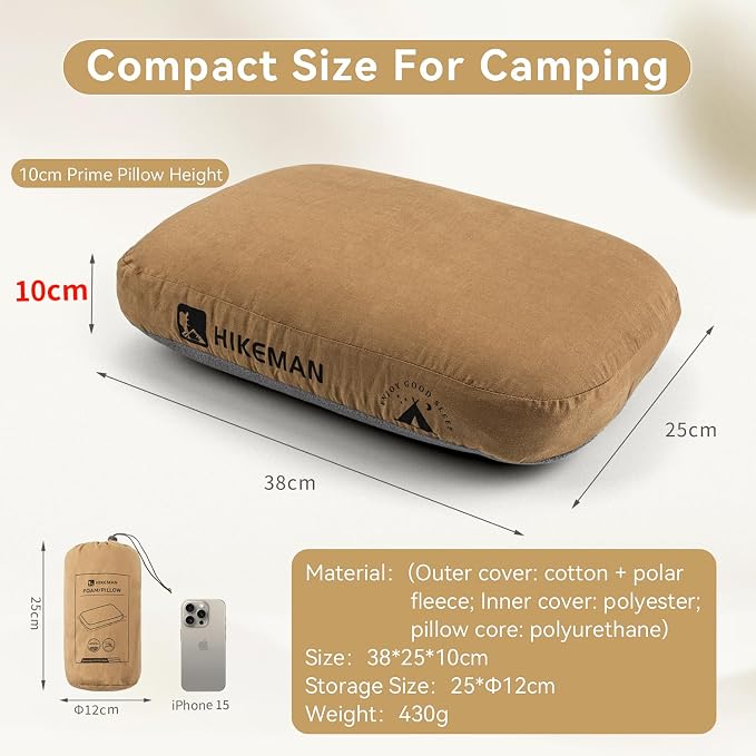 HIKEMAN Camping Memory Foam Pillow - Image 6