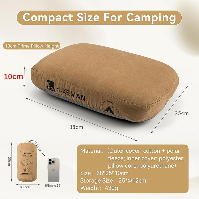 HIKEMAN Camping Memory Foam Pillow - Image 6