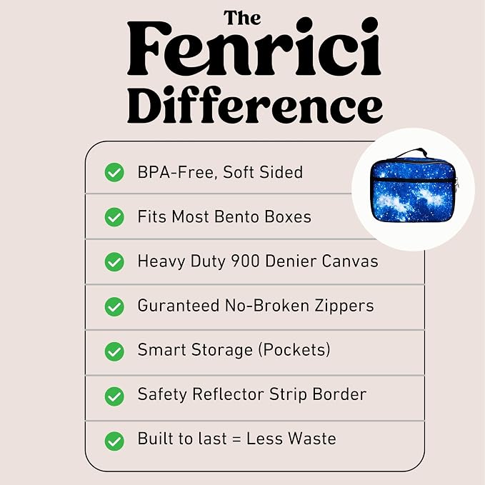 Fenrici Galaxy Lunch Box for Boys, Boy's Lunch Box for School, Insulated Lunch - Image 7