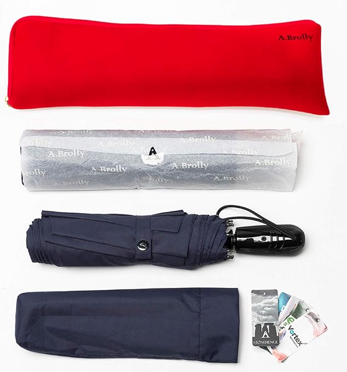 Large Umbrella Windproof 54 Inch Folds Into Portable Travel Size - Image 7