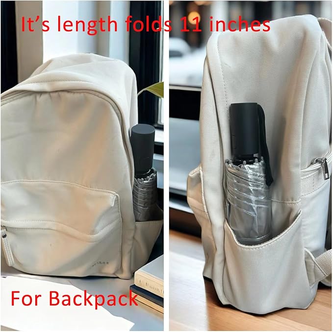 BAODINI Small UV Protection Travel Umbrella Compact - Image 4