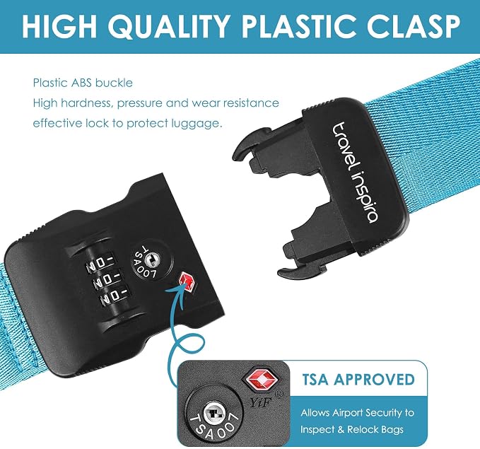 Travel Inspira Luggage Straps for Suitcases - Image 4