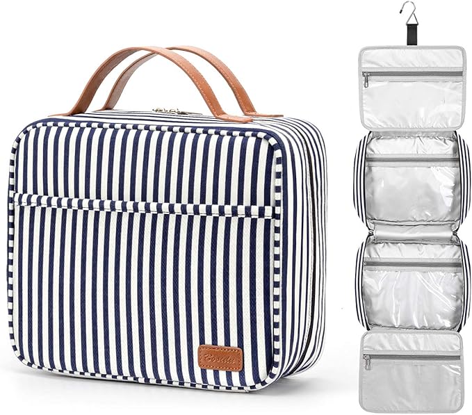 Hanging Travel Toiletry Bag, Large Capacity Cosmetic Travel Toiletry Organizer by Bosidu
