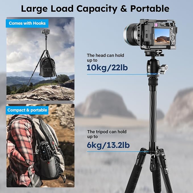 SIRUI Carbon Fiber Travel Tripod - Image 5