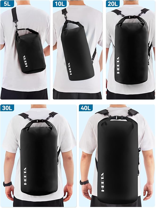 HEETA Waterproof Dry Bag for Women Men 5L/10L/20L/30L/40L Roll Top Lightweight - Image 8