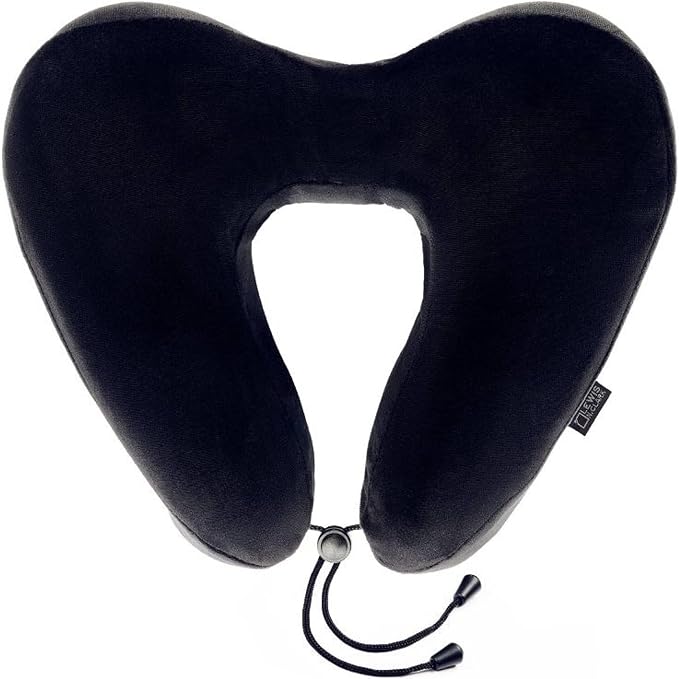 Lewis N. Clark Contoured Memory Foam Hexform Travel Cervical Neck Pillow - Image 3