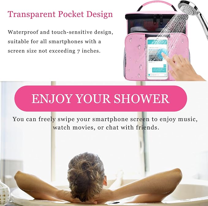 Mesh Shower Caddy, Portable HangingTravel Toiletry Bag Dorm Room Essentials - Image 5