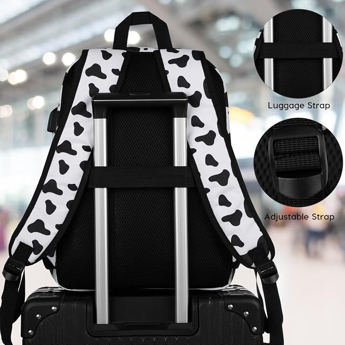 Unisex School Backpack, Classic Casual Bookbag Adults and Teens Schoolbag - Image 5