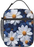Daisy Insulated Lunch Box for Women Men Daisy Lunch Bag for Travel, or Fishing by cromcu
