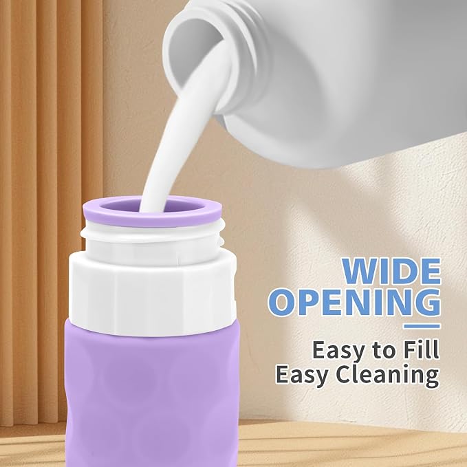 Travel Bottles for Toiletries, BPA Free Leak Proof Premium Silicone Bottles - Image 4