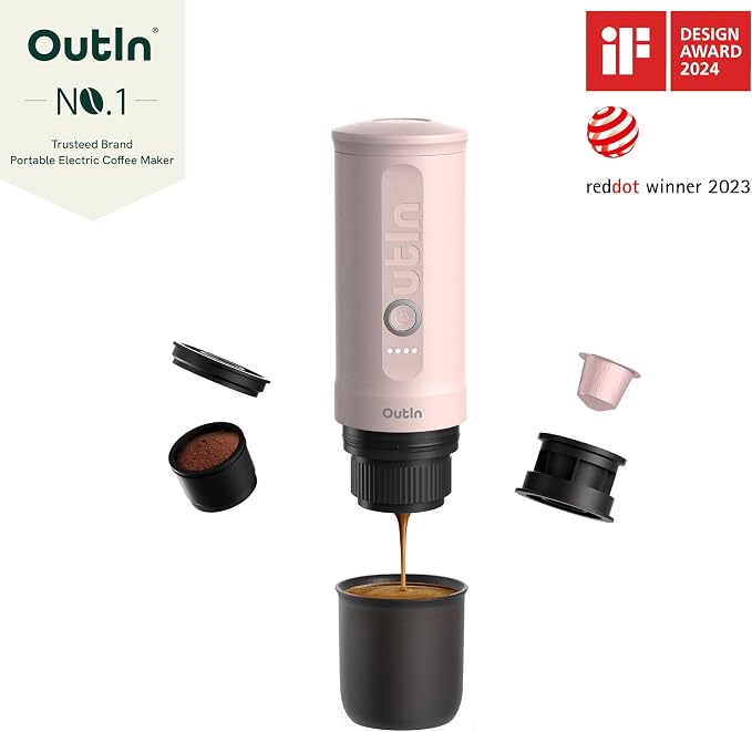 OutIn Nano Portable Electric Espresso Machine, Travel Coffee Maker - Image 2