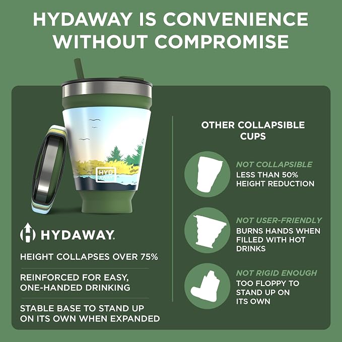 HYDAWAY 16oz Collapsible Tumbler - Image 6