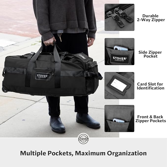 STOVER 100L Rolling Duffel Bag - Image 4