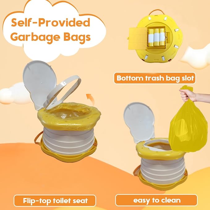 SunnySmile Toddler Travel Potty, Kids Portable Potty, Applicable to Travel - Image 5