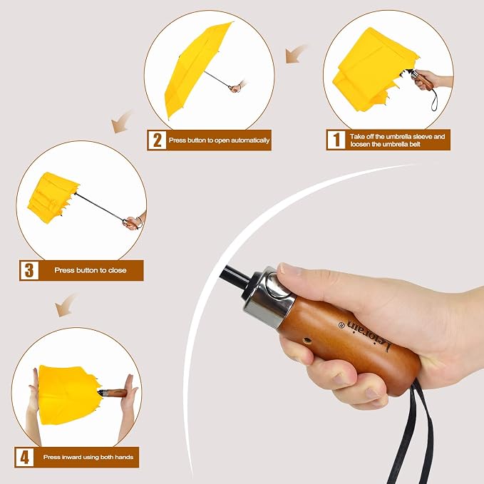 Lejorain Large Folding Golf Umbrella - Image 3
