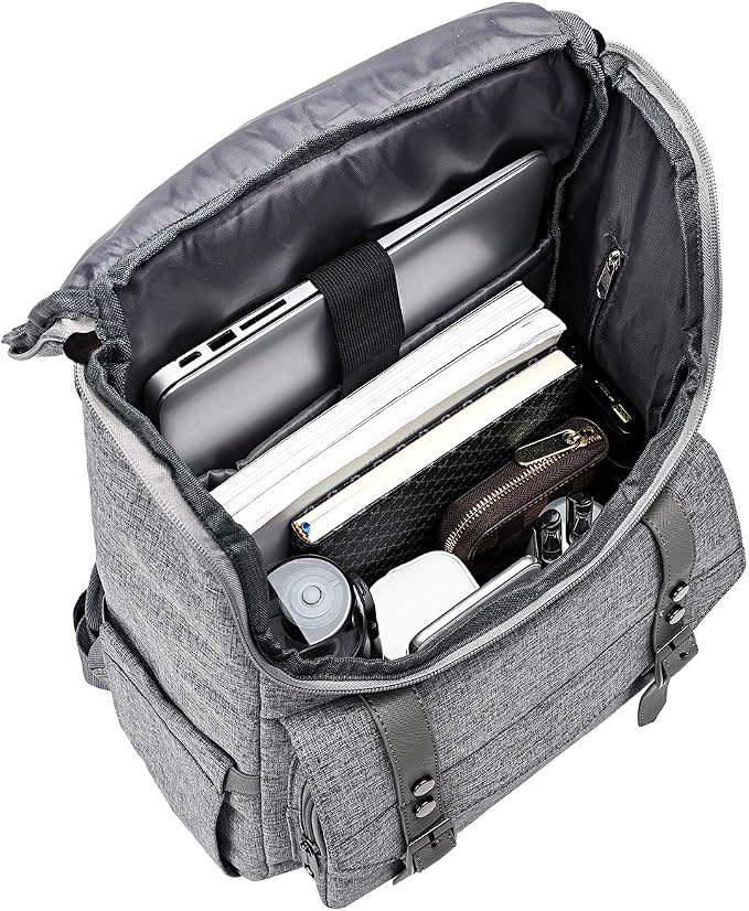 YALUNDISI Vintage Backpack Travel Laptop Backpack - Image 4