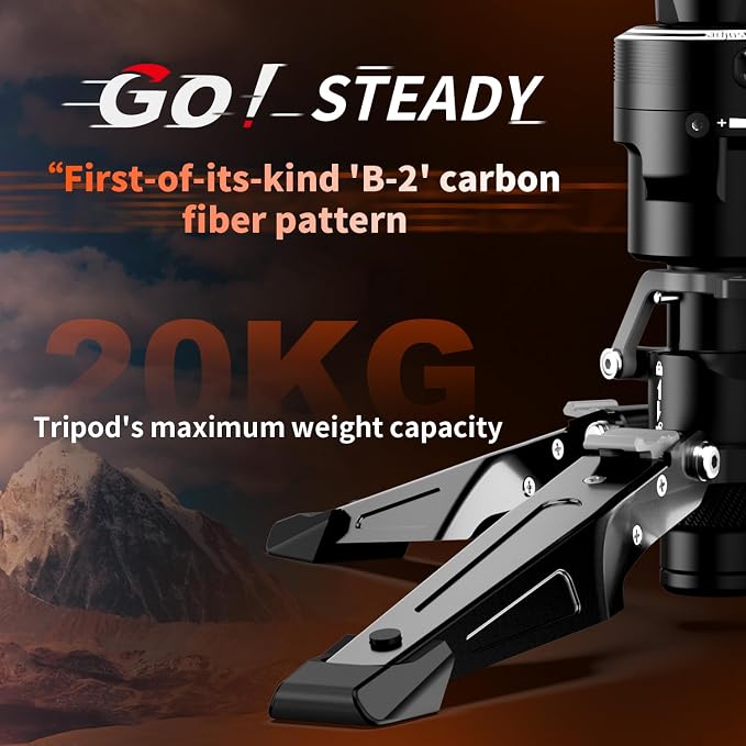 COMAN One-Click Lifting Carbon Fiber Monopod, 69‘’ Camera Monopod - Image 9