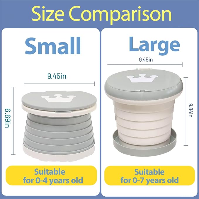 Travel Potty for Toddler, Portable and Foldable Toilet, Apply to Seat Emergency - Image 2