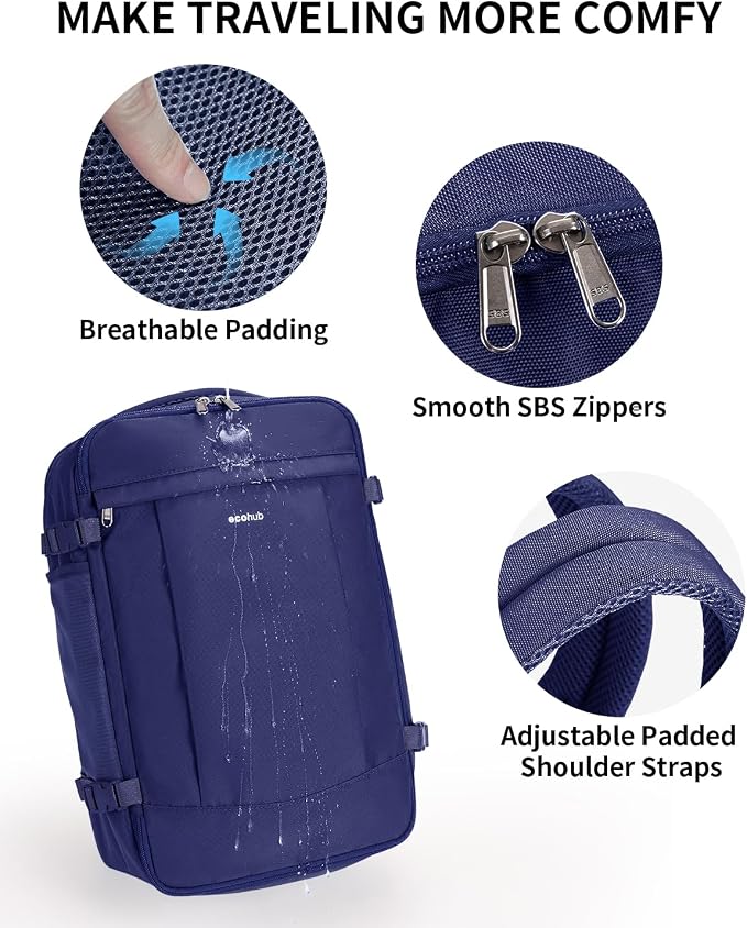 ECOHUB Travel Backpack for Men Women, Carry on Backpack - Image 7