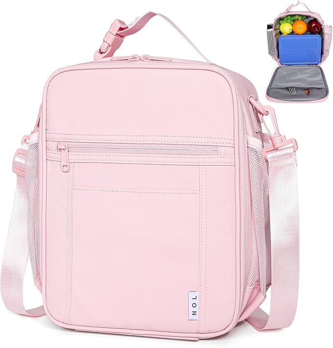NOL Nylon Waterproof Kids Lunch Bag, Insulated Lunch Bag, Lunch box Cooler by NOLNaturalOrganicLifestyle