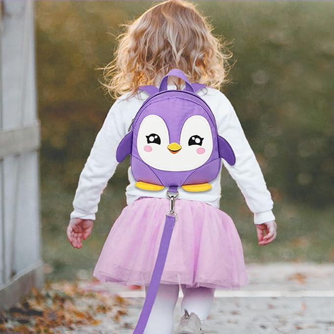 Accmor Toddler Harness Backpack Leash, Cute Penguin Kid Backpacks - Image 5