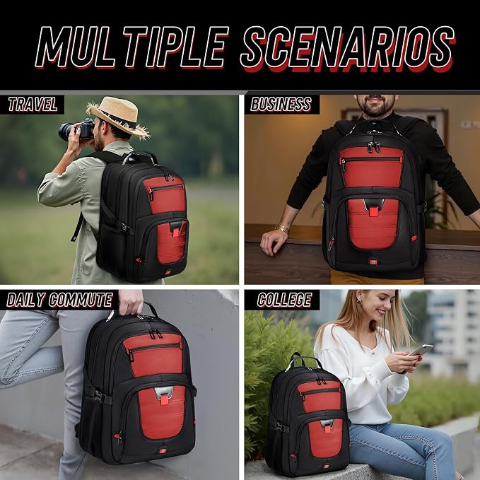 Z-MGKISS Big Travel Backpack, Large Laptop Backpack, TSA Approved Bag 50L - Image 6