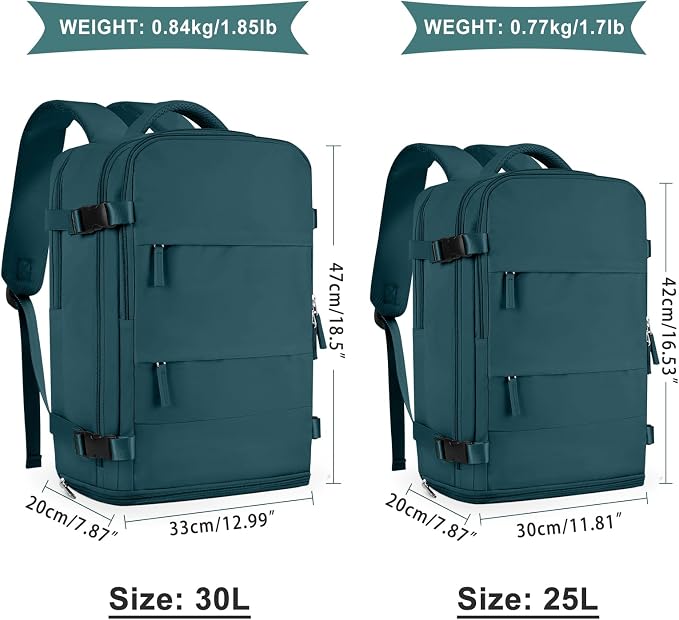 coowoz Large Travel Backpack For Women Men, Carry On Flight Approved, Hiking - Image 2