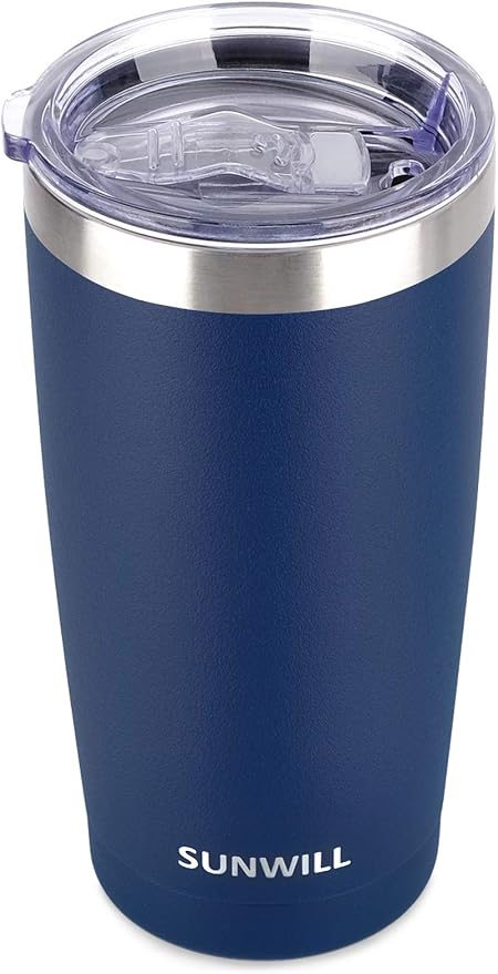 SUNWILL Travel Coffee Tumbler 20 oz, Insulated Mug by SUNWILL
