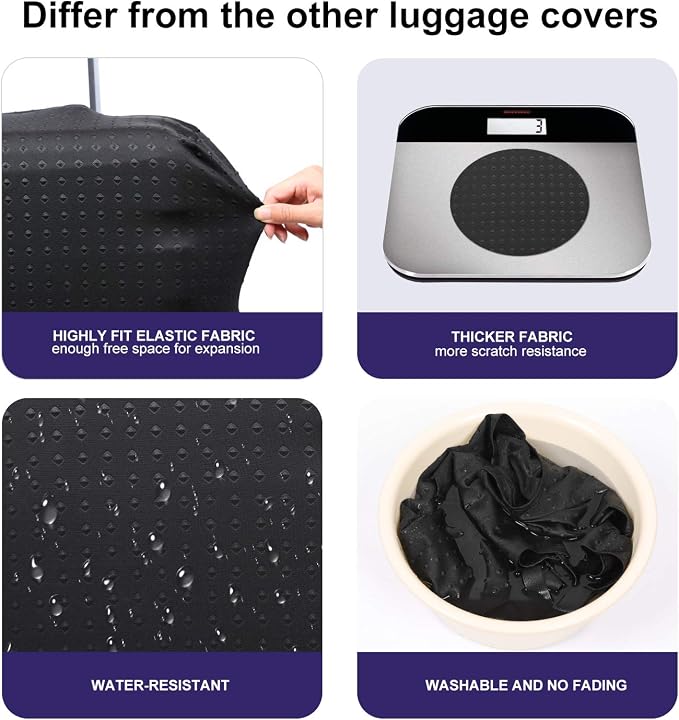 7-Mi Travel Luggage Cover Protector, Washable Suitcase Protector Anti-scratch - Image 5