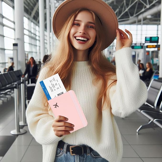 Passport Holder for Travel, Rfid Passport Cover Case, Passport Wallet Women - Image 6