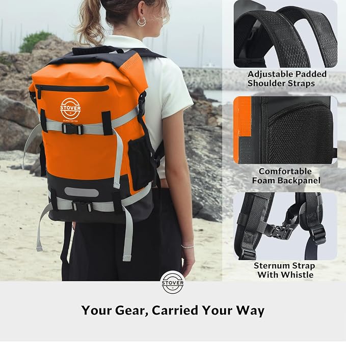 STOVER 5/10/25/30/40/55L Waterproof Backpack- Floating Dry Bag - Image 3