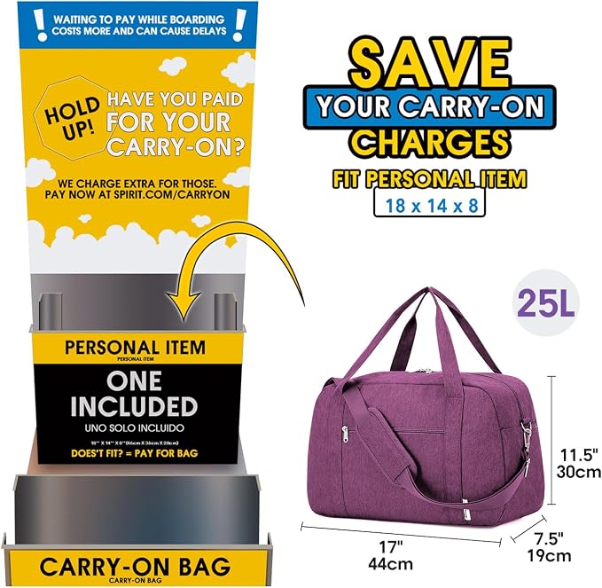 Narwey 18" Carry on Bag Underseat - Image 2